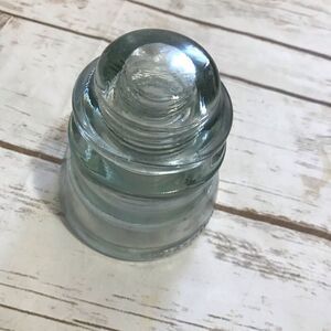 Vintage Clear Glass Insulator Armstrong‎